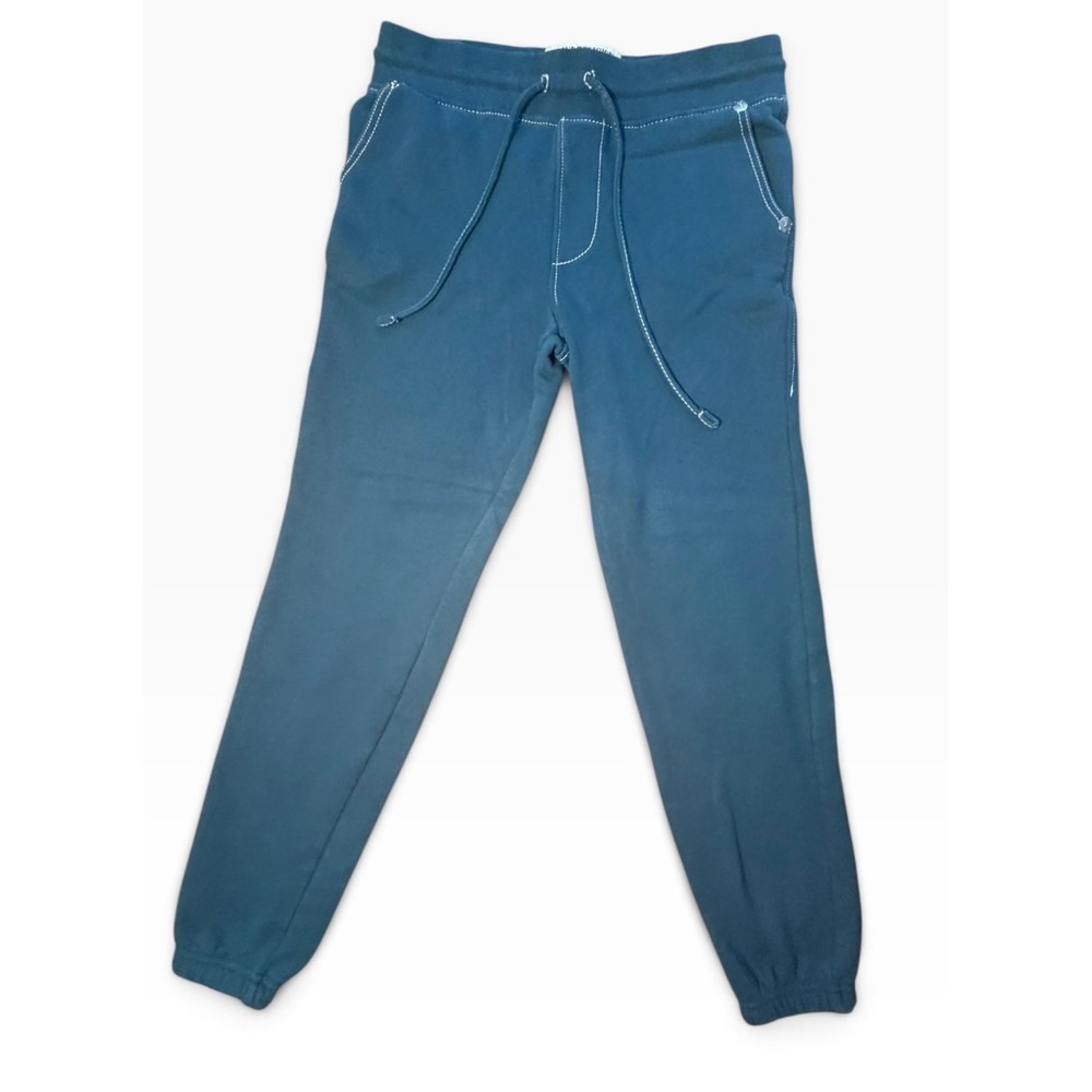 True Religion Womens Teal Green Blue Horseshoe Stitch Jogger Sweatpants Small - Picture 3 of 8